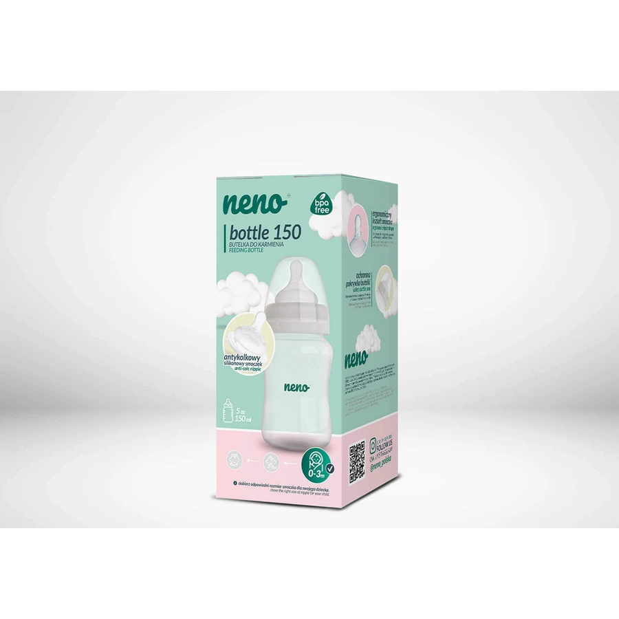 Neno Bottle, пляшечка проти кольок з соскою, від народження, 150 мл: ціни та характеристики