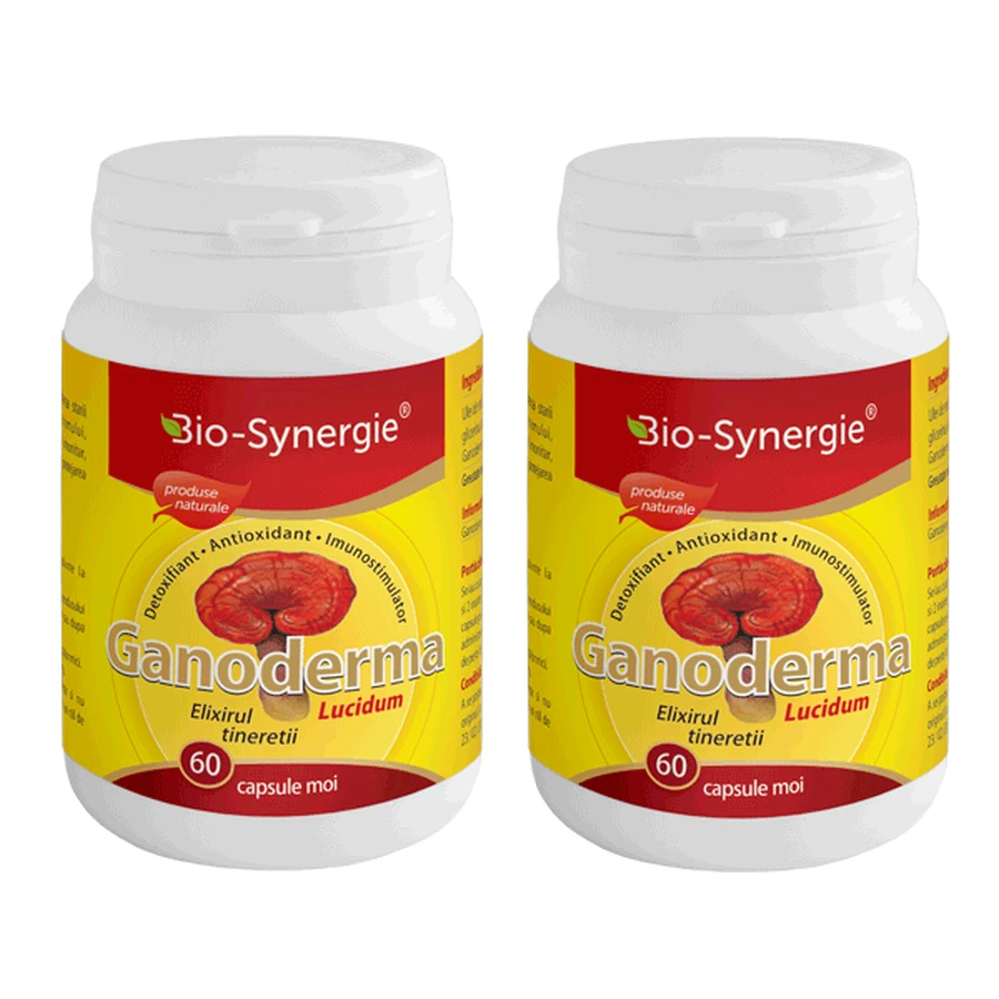 Еліксир молодості Ganoderma, 60 + 60 капсул, Bio-Synergie: ціни та характеристики