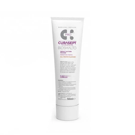 Зубная паста для чувствительных зубов Biosmalto Mousse, 50 мл, Curasept: цены и характеристики