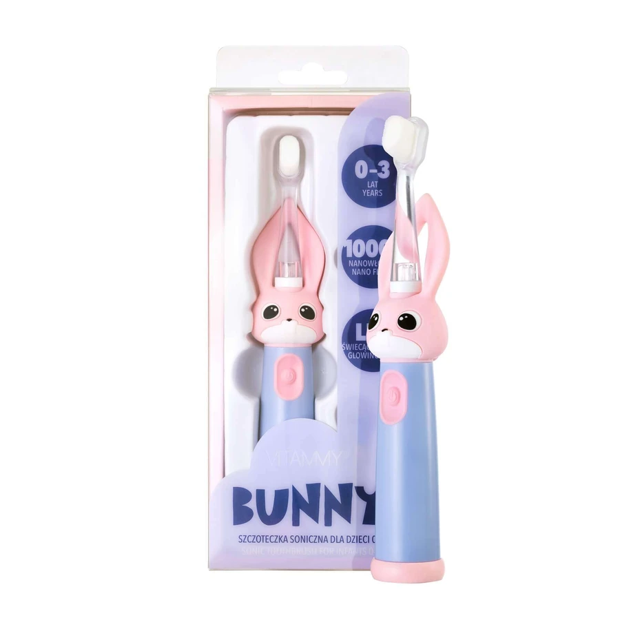 Vitammy Bunny, звуковая зубная щетка для детей, розовая, 0-3 года, 1 шт.: цены и характеристики