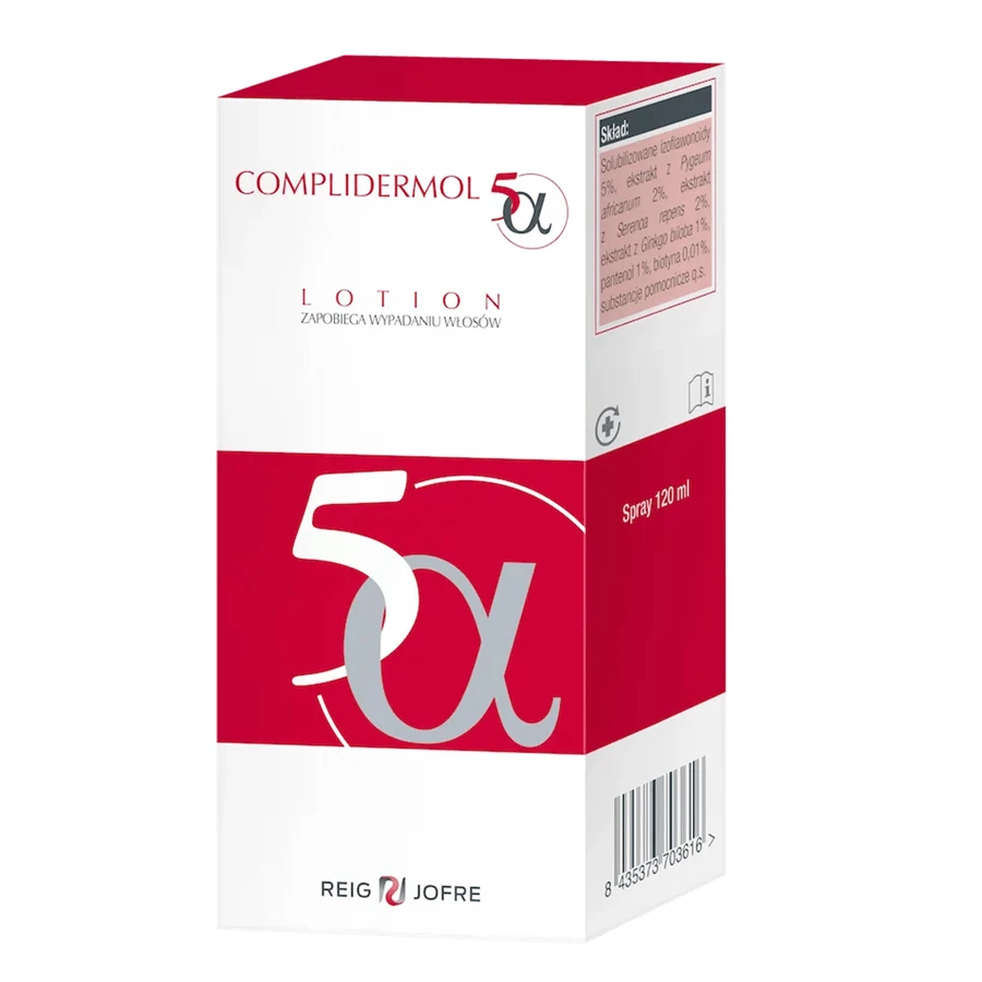 Лосьйон для воллосся Complidermol 5α, 120 мл: ціни та характеристики