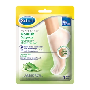 Scholl PediMask, відновлююча маска для ніг з алое вера, 1 пара