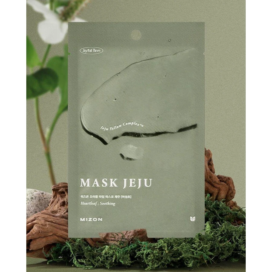 Mizon Joyful Time Mask Jeju Heartleaf - Текстильна сітчаста маска, тюль Heartleaf 23 г: ціни та характеристики