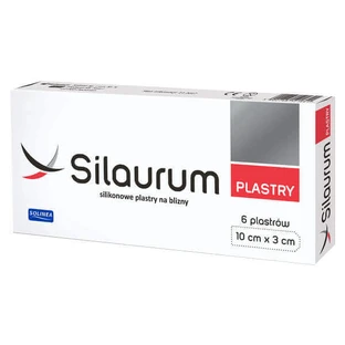 Silaurum, силиконовые пластыри, для шрамов, 10смx3см, 6 штук
