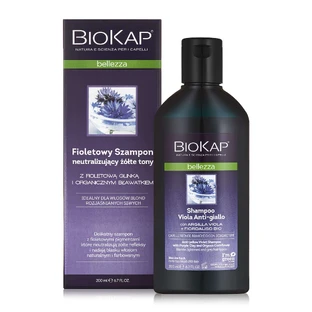 Biokap Bellezza, нейтрализующий фиолетовый цвет шампунь, 200 мл