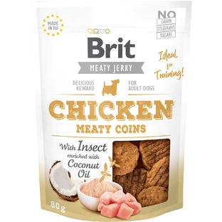 Brit Snack Jerky Chicken with Insect Meaty Coins 80 г