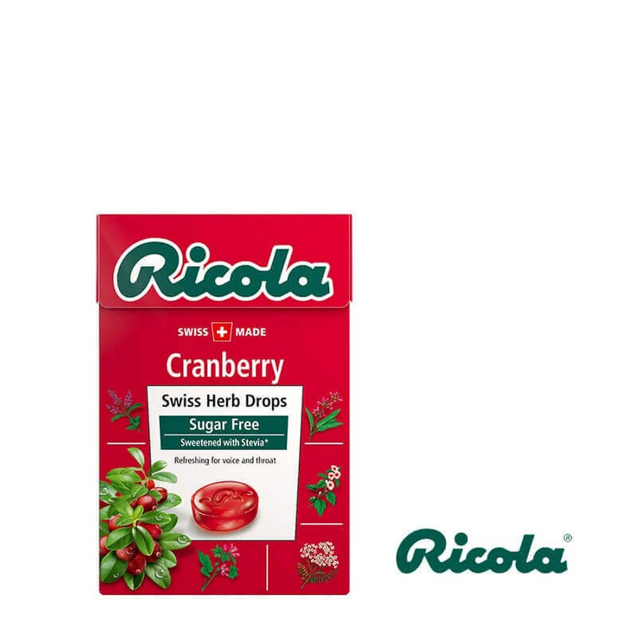 Травяные капли со вкусом клюквы, 40 г, Ricola: цены и характеристики