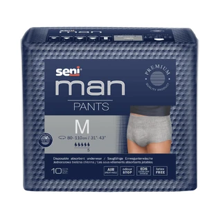 Seni Man Pants, трусы-хоники для мужчин, размер M, 80-110 см, 10 шт.