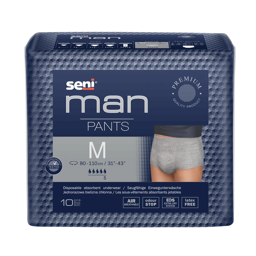 Seni Man Pants, трусы-хоники для мужчин, размер M, 80-110 см, 10 шт.: цены и характеристики
