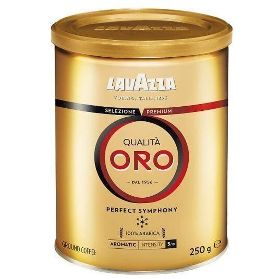 Кофе Lavazza Quality Oro молотый в банке 250 г: цены и характеристики