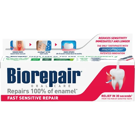 Зубна паста Biorepair для швидкої десенсибілізації 75 мл: ціни та характеристики