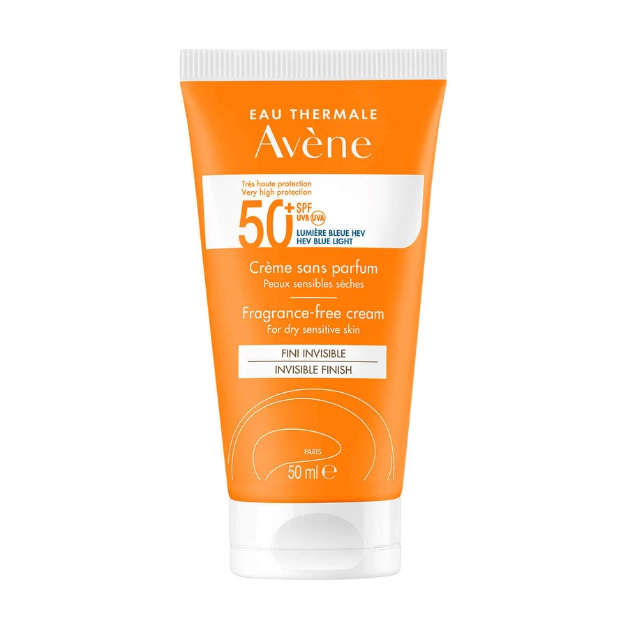 Avene Sun, защитный крем для лица, без отдушек, для сухой и болезненной кожи, SPF 50+, 50 мл: цены и характеристики