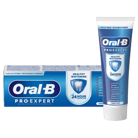 Зубна паста Oral-B Pro-Expert Healthy Whitening, 75 мл ЗАБРУДНЕНА УПАКОВКА: ціни та характеристики