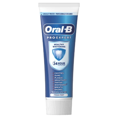 Зубна паста Oral-B Pro-Expert Healthy Whitening, 75 мл ЗАБРУДНЕНА УПАКОВКА: ціни та характеристики