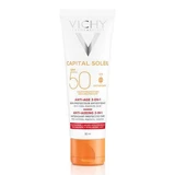 Vichy Capital Soleil 3 в 1 Антиоксидантний крем проти зморшок з SPF 50, 50 мл