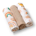 BabyOno, пелюшки тканинні, 100% бавовна, для живота, 70 x 70 см, 3 шт.: ціни та характеристики