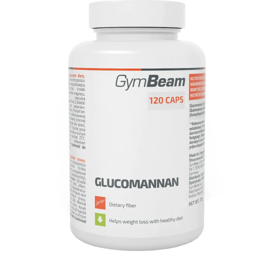 GymBeam Глюкоманнан 120 таблеток: ціни та характеристики