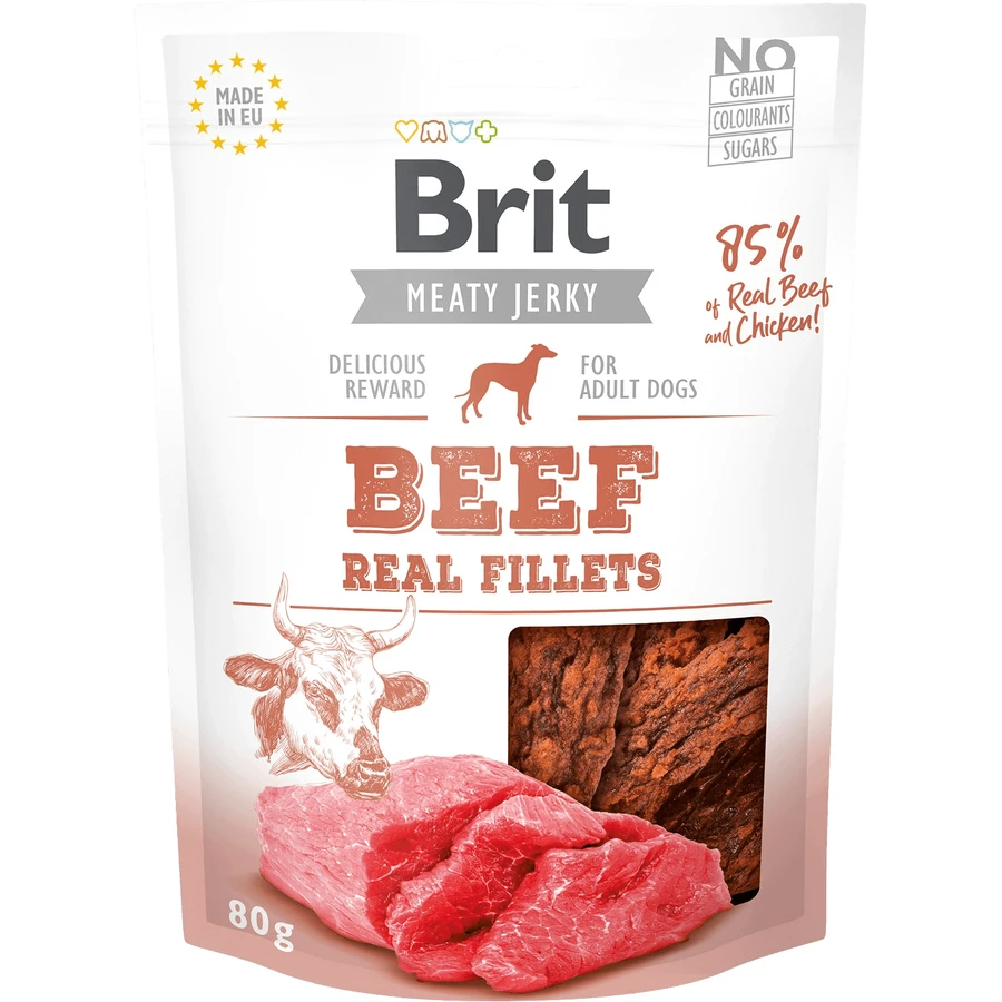 Brit Snack Jerky Филе говядины и курицы 80 г: цены и характеристики