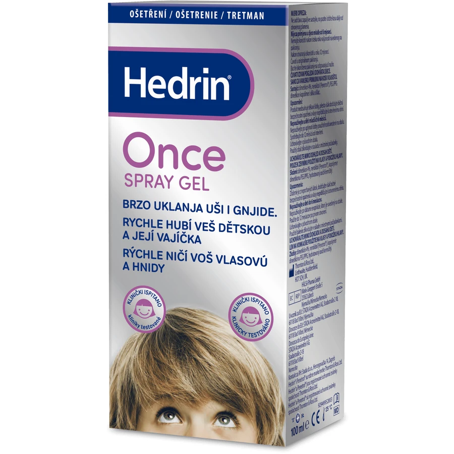 Гель-спрей Hedrin ONCE 100 мл: цены и характеристики