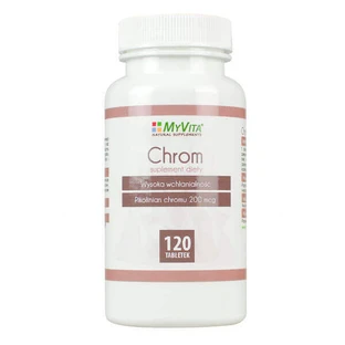 MyVita Chromium 200 мкг, пиколинат хрома, 120 таблеток