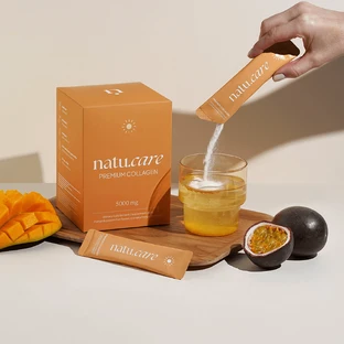 Natu.Care Преміум Колаген 5000 мг, зі смаком манго-маракуї, 30 пакетиків ЗАБРУДНЕНА УПАКОВКА