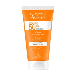 Avene Сонце, крем для обличчя захисний, для сухої та чутливої шкіри, SPF 50+, 50 мл