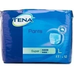 TENA PANTS SUPER LARGE 1×12 шт, еластичні поглинаючі трусики, поглинання 2010 мл, обхват стегон 100-135 см: ціни та характеристики