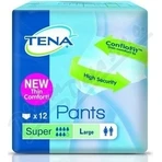 TENA PANTS SUPER LARGE 1×12 шт, еластичні поглинаючі трусики, поглинання 2010 мл, обхват стегон 100-135 см: ціни та характеристики