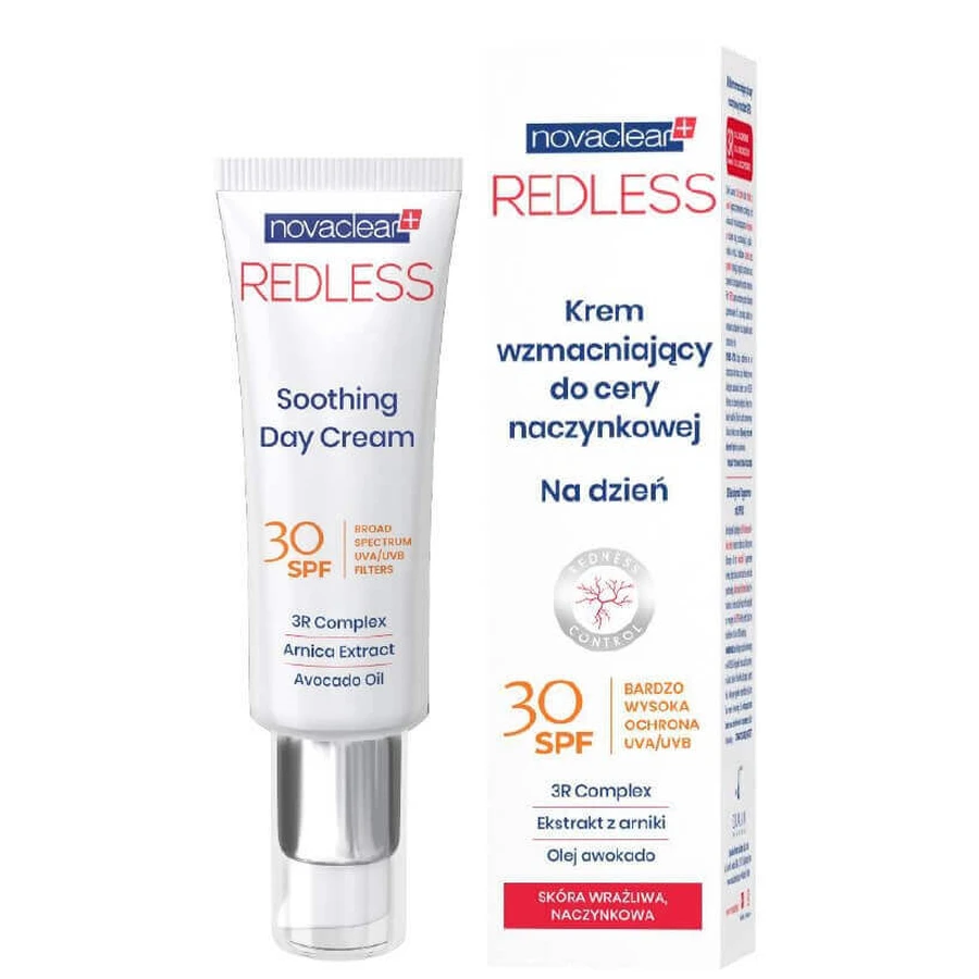 Novaclear, Redless Vascular Strengthening Day Cream SPF 30, 50 мл: цены и характеристики