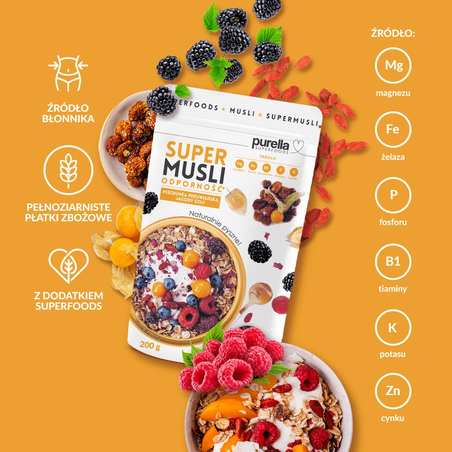 Пурелла Superfoods Super Musli Odporno, 200 г: ціни та характеристики