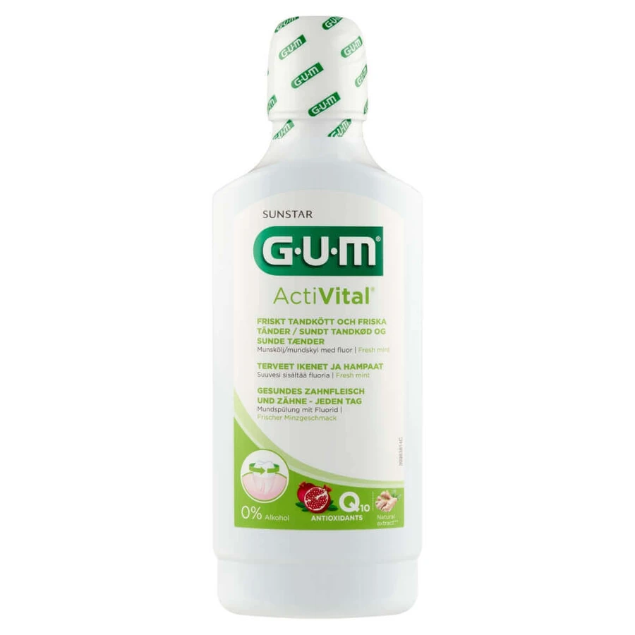 Ополіскувач для порожнини рота Sunstar GUM ActiVital, 500 мл: ціни та характеристики