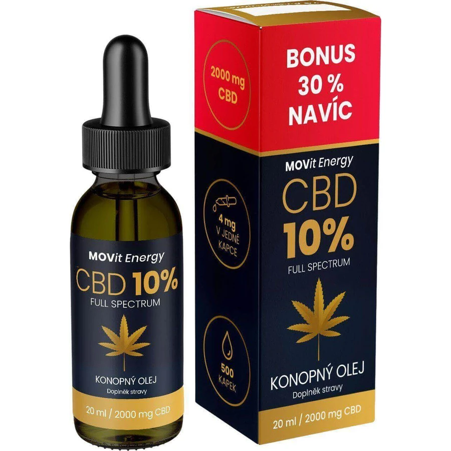 Конопляна олія повного спектру Movit Energy CBD 10% 20 мл: ціни та характеристики