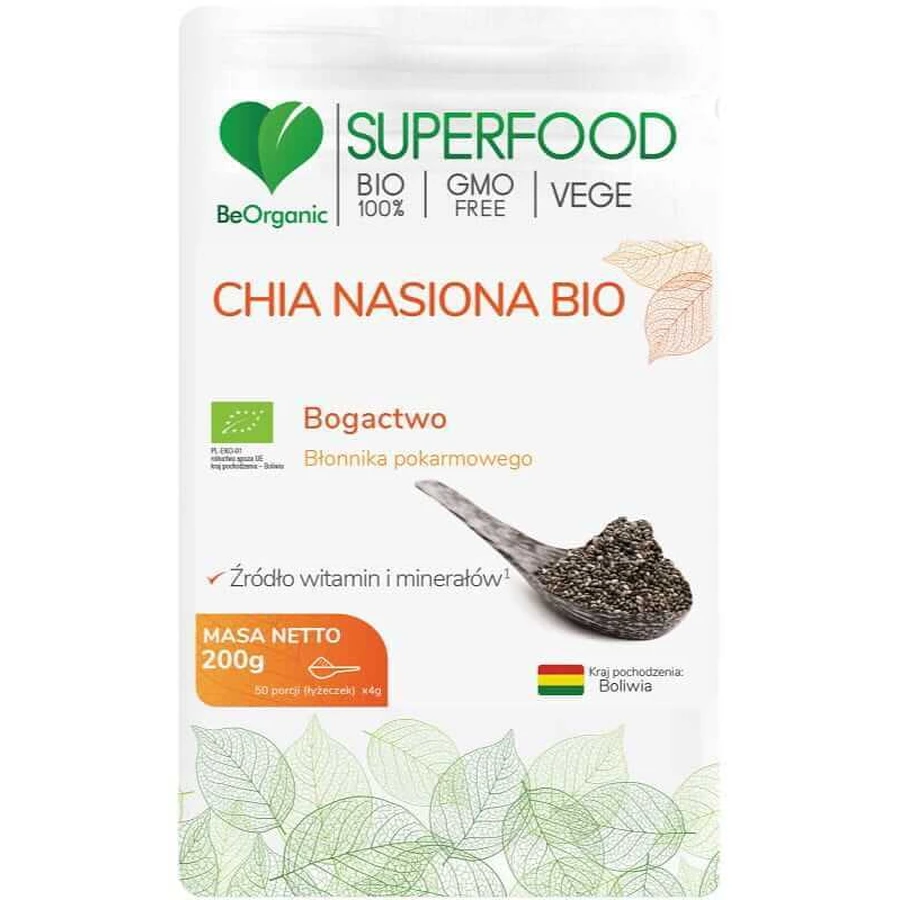 BeOrganic Семена чиа био 200 г: цены и характеристики