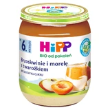 HiPP Owocowy Duet Bio, персики та абрикоси з сиром, після 6 місяців, 160 г