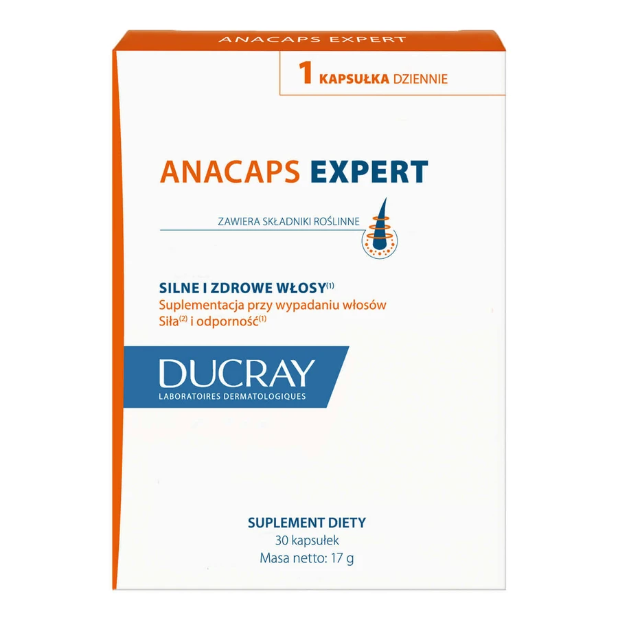 Набір Ducray Anacaps Expert, 2 x 30 капсул + 30 капсул безкоштовно УДАЛЕНА УПАКОВКА: ціни та характеристики