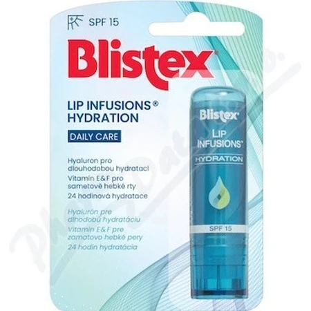 Blistex LIP INFUSIONS HYDRATION SPF 15 1×3,7 г, бальзам для губ: ціни та характеристики