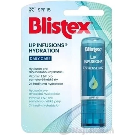 Blistex LIP INFUSIONS HYDRATION SPF 15 1×3,7 г, бальзам для губ: ціни та характеристики