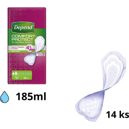 DEPEND MINI 1×14 шт, прокладки при недержании: цены и характеристики