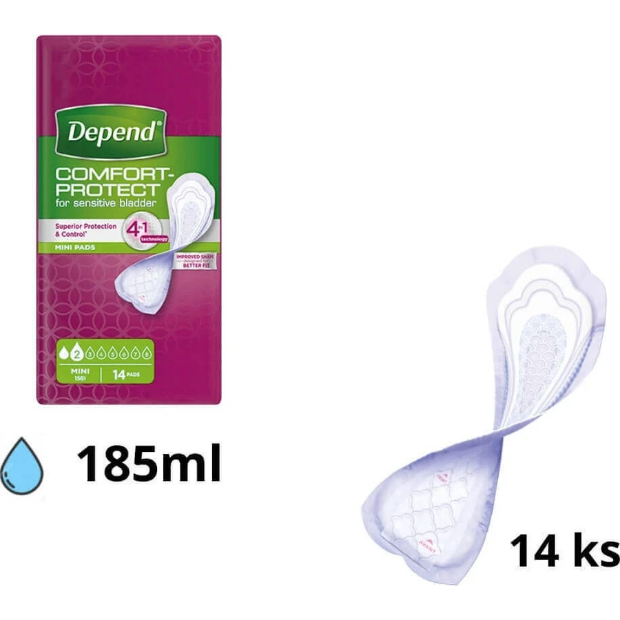 DEPEND MINI 1×14 шт, прокладки при недержании: цены и характеристики