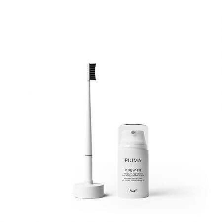 М'яка зубна щітка Pure White + зубна паста Pure White 75 мл, перо: ціни та характеристики