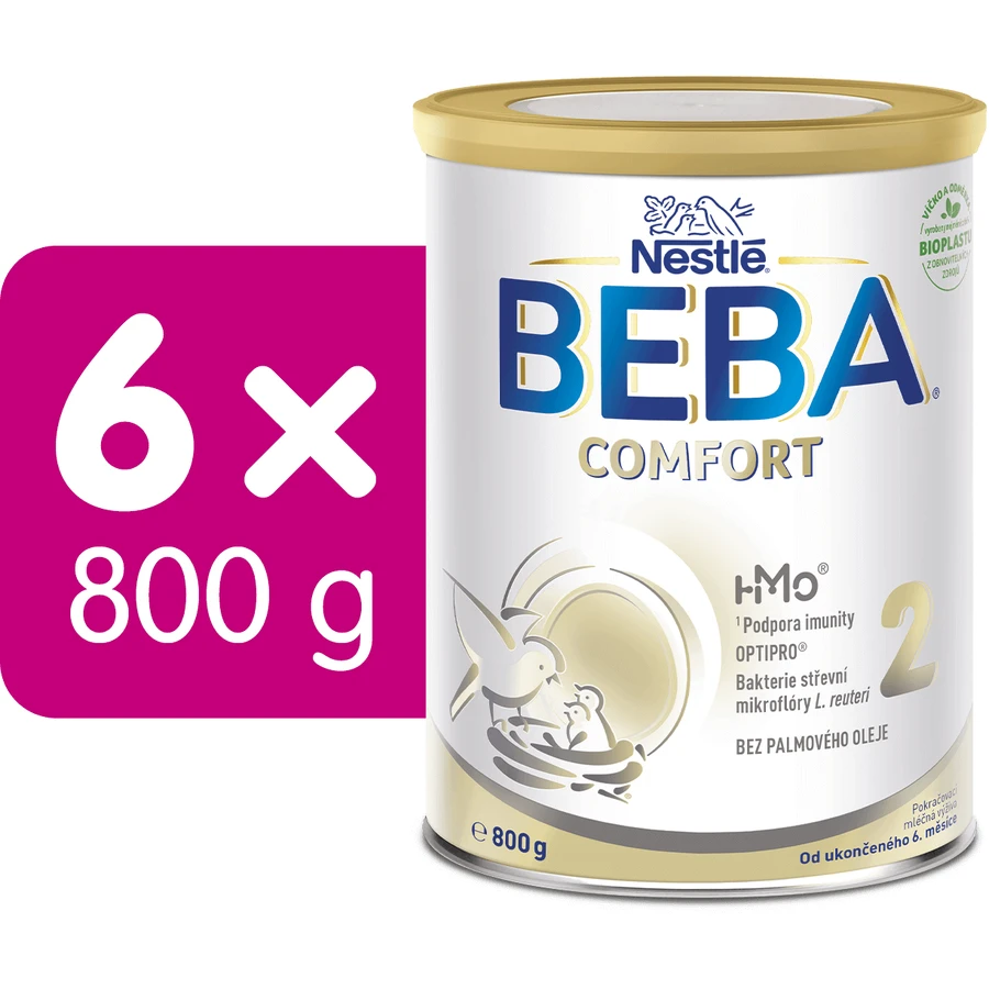 Nestlé Beba Comfort 2 HMO 6 x 800 г: ціни та характеристики