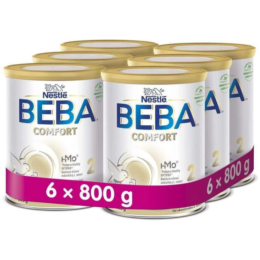 Nestlé Beba Comfort 2 HMO 6 x 800 г: ціни та характеристики
