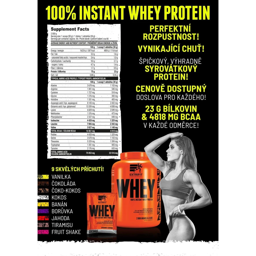 Extrifit 100% Whey Protein Соленая карамель 2000 г: цены и характеристики