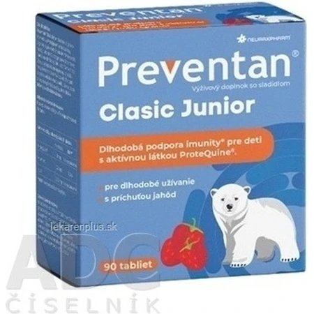 Neuraxpharm Preventan Clasic Junior, со вкусом клубники, 90 табл. 1×90 табл, пищевая добавка: цены и характеристики