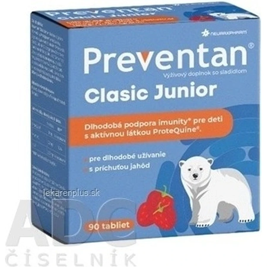 Neuraxpharm Preventan Clasic Junior, со вкусом клубники, 90 табл. 1×90 табл, пищевая добавка: цены и характеристики