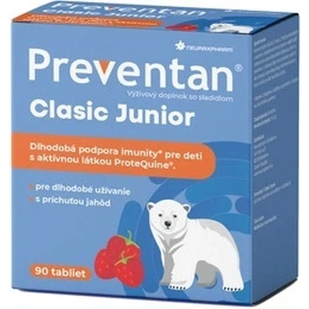 Neuraxpharm Preventan Clasic Junior, со вкусом клубники, 90 табл. 1×90 табл, пищевая добавка: цены и характеристики