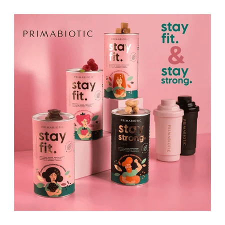 Primabiotic Stay Fit, веганський протеїновий коктейль зі смаком шоколадного брауні, 500 г: ціни та характеристики