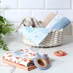 BabyOno, пелюшки тканинні, 100% бавовна, сині, 70 x 70 см, 3 шт.: ціни та характеристики