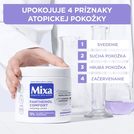 Mixa Пантенол Комфорт відновлюючий догляд для тіла також для шкіри, схильної до атопії, 400 мл: ціни та характеристики