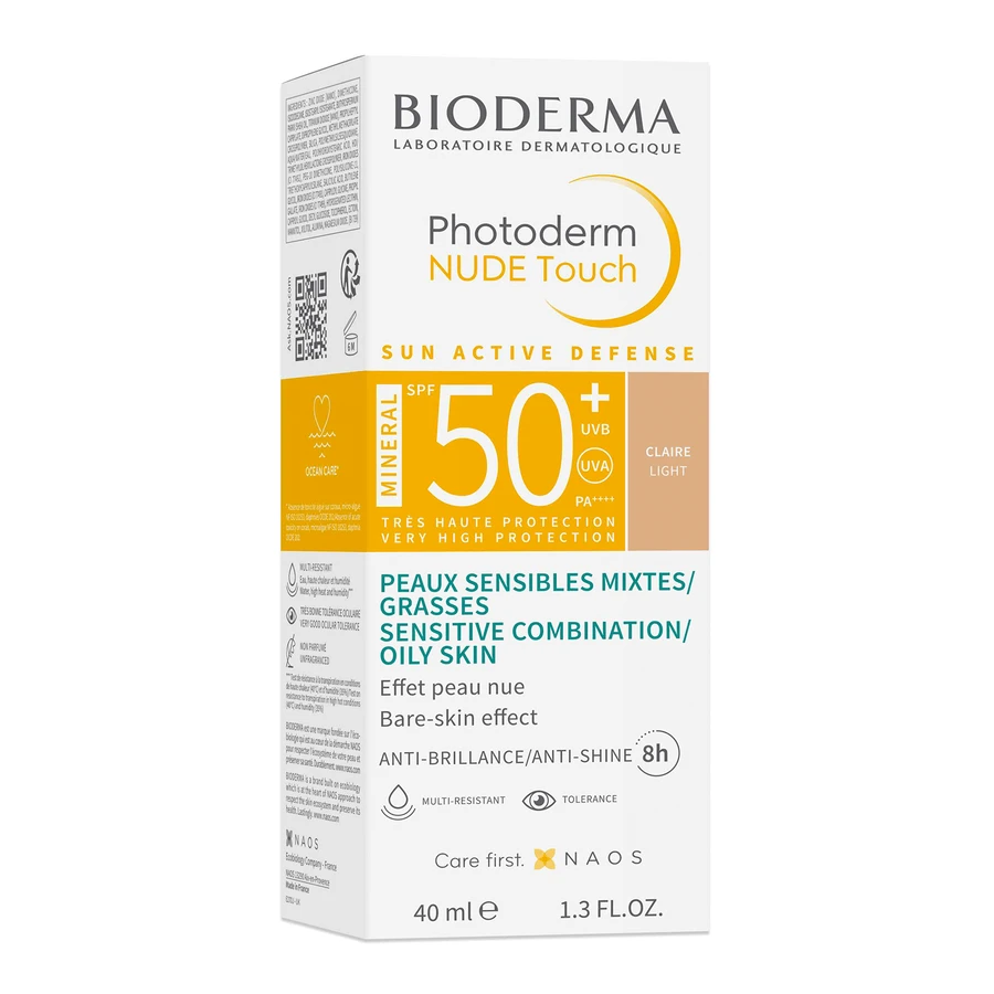 BioDerma, Тональний крем Photoderm Nude Touch Mineral SPF 50+ світлого відтінку, 40 мл: ціни та характеристики